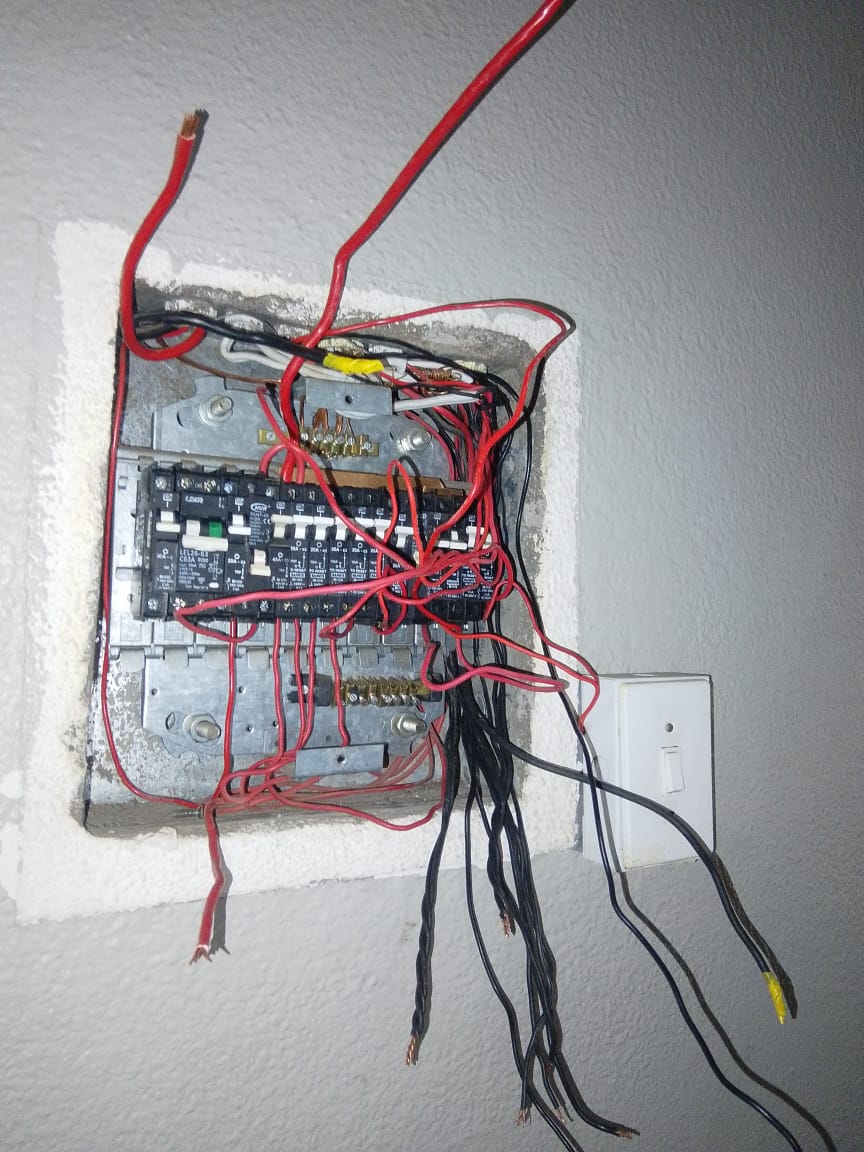 Distribution board rewire