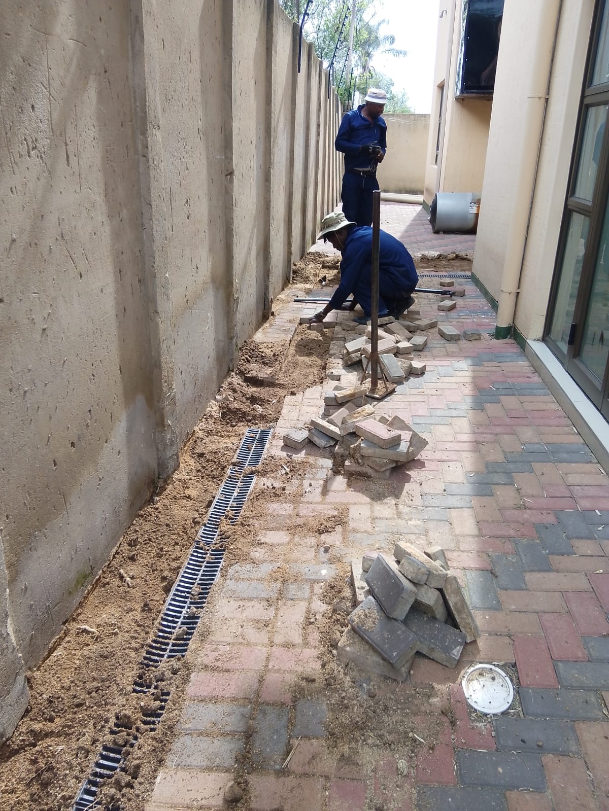 Pathway paving and drainage